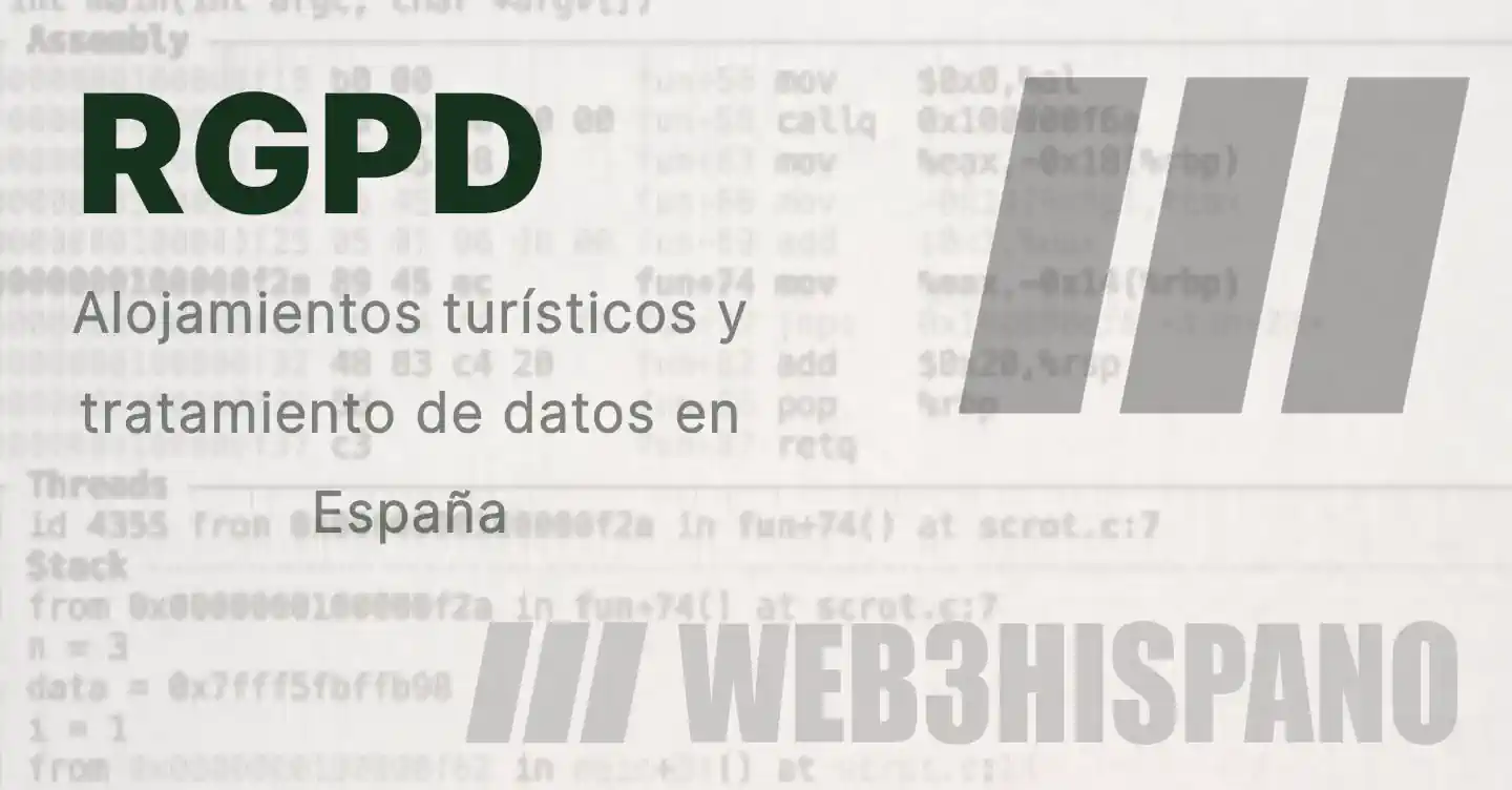 Alojamientos turísticos y tratamiento de datos en España